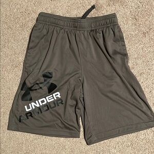 Under Armour Boys Gray Athletic Performance Shorts